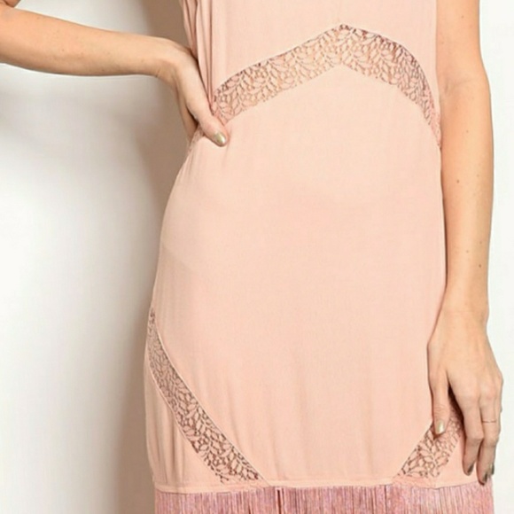 💎 Beatiful DUSTY PINK DRESS Peach  - Picture 5 of 5